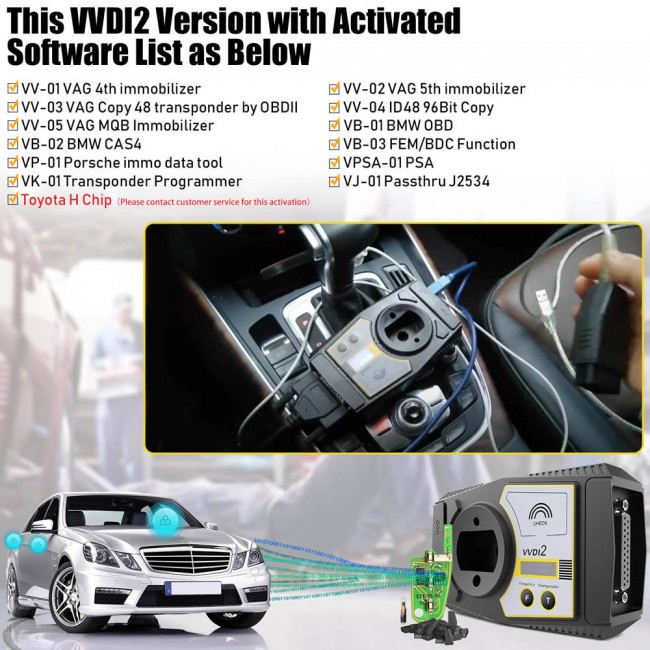 V7.3.6 Xhorse VVDI2 Full Version (13 All Software Activated) VW/Audi/BMW/Porsche/PSA/BMW FEM/ID48 And More Free Gift 1PC Benz FBS3 Keyless Smart Key