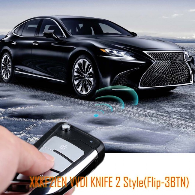 Xhorse XKKF21EN Wire Remote Key KNIFE 2 Style Flip 3 Buttons 5pcs/lot
