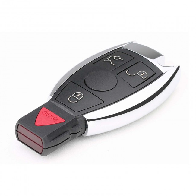 Xhorse Be Key Pro Benz Smart Key Shell 3+1 Button Plastic with a Red Button Complete Key 1PC