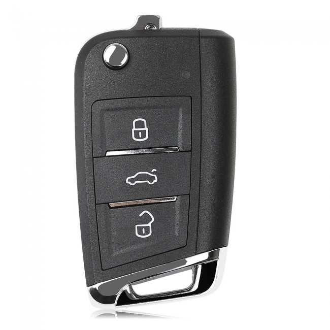 Xhorse XKMQB1EN VW MQB Flip Transponder Key 3 Buttons Wired Remote 5 pcs/lot