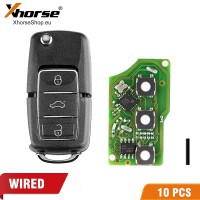 Xhorse XKB506EN Wire Remote Key 3 Buttons for VVDI VVDI2  Key Tool(English Version)10 pcs/lot