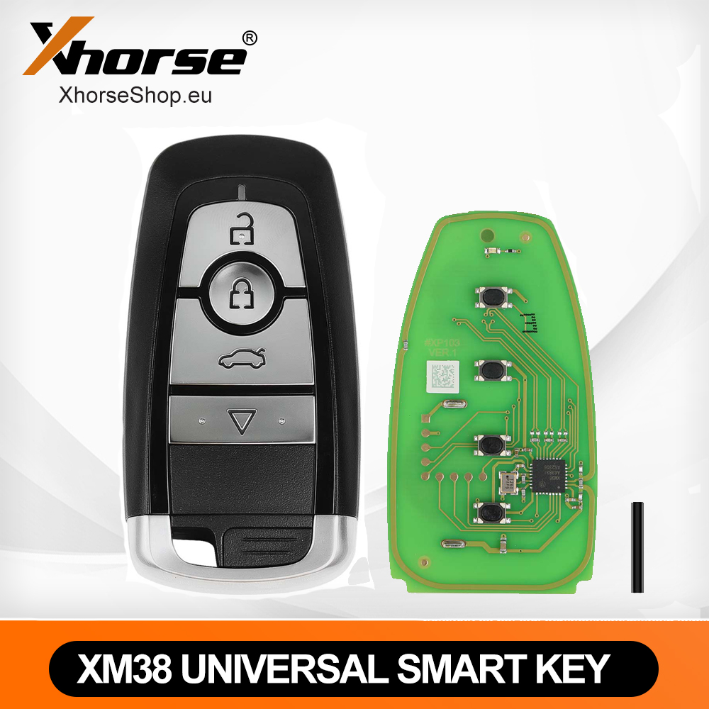 [In stock] Xhorse XSFO02EN XM38 Series Universal Smart Key Ford Type 4 Buttons 5pcs/lot