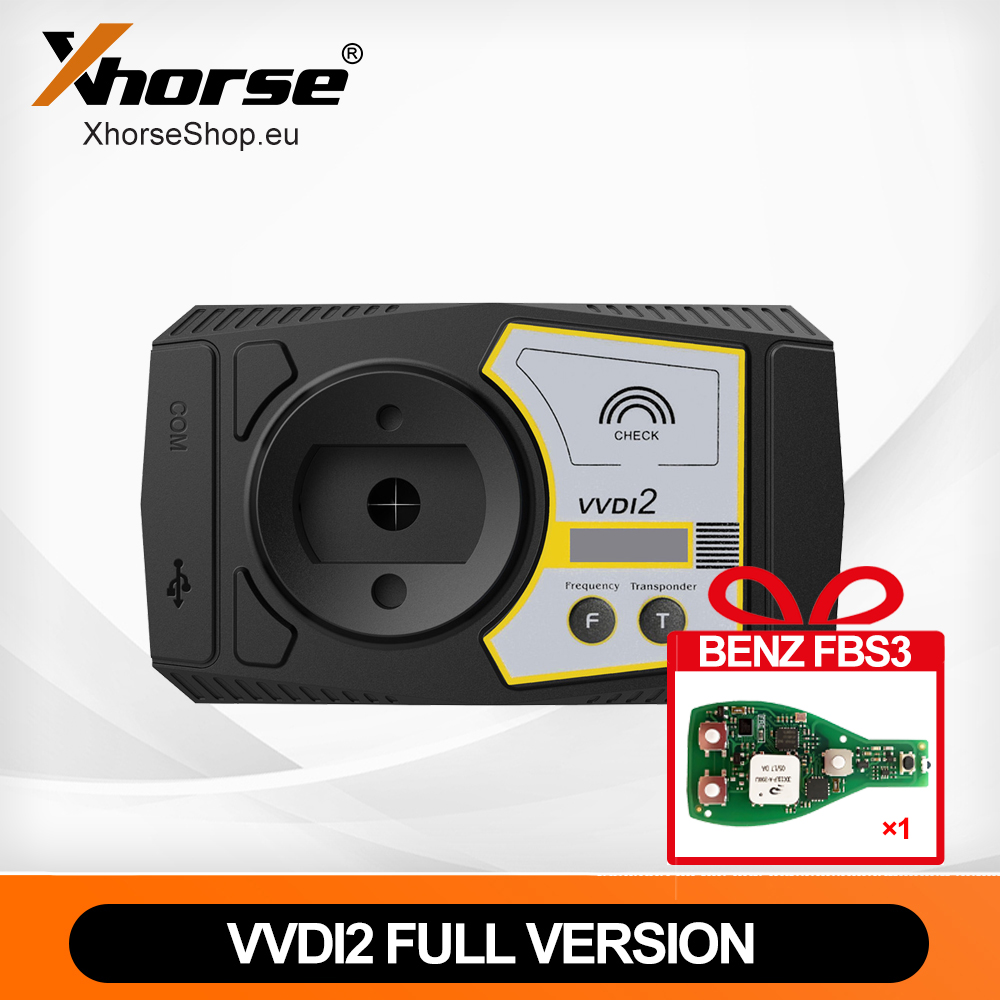 V7.3.5 Xhorse VVDI2 Full Version (13 All Software Activated) VW/Audi/BMW/Porsche/PSA/BMW FEM/ID48 And More Free Gift 1PC Benz FBS3 Keyless Smart Key