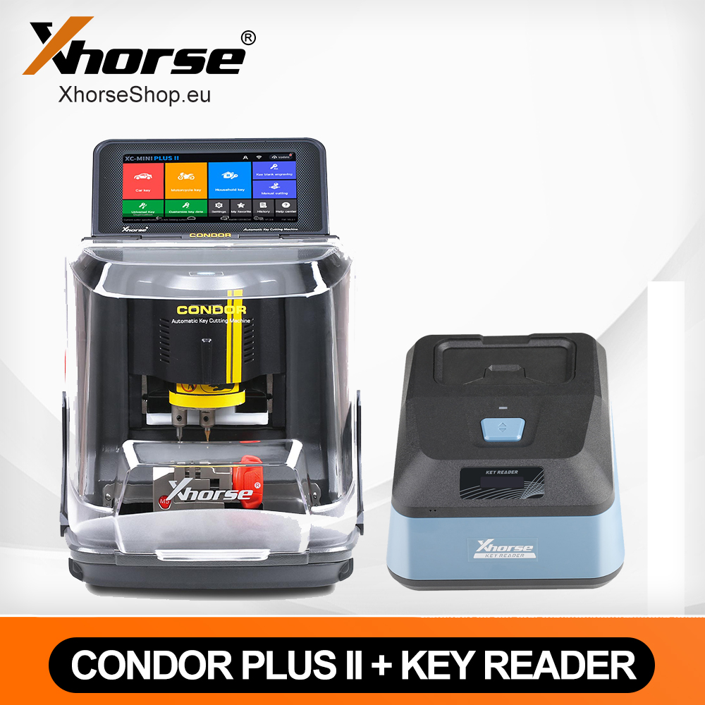 [Flash Sale]Xhorse XC-Mini Plus II Key Cutting Machine with Xhorse Key Reader XDKP00GL Multiple Key