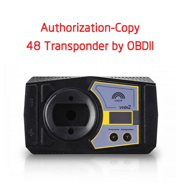 VVDI2 Authorization - V-A-G Copy ID48 Transponder by OBDII/Prepare Dealer Key by Ecu Data