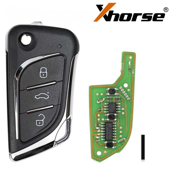 XHORSE XKLKS0EN Lexus Style Wired Remote (Chrome-plating) 5pcs/lot