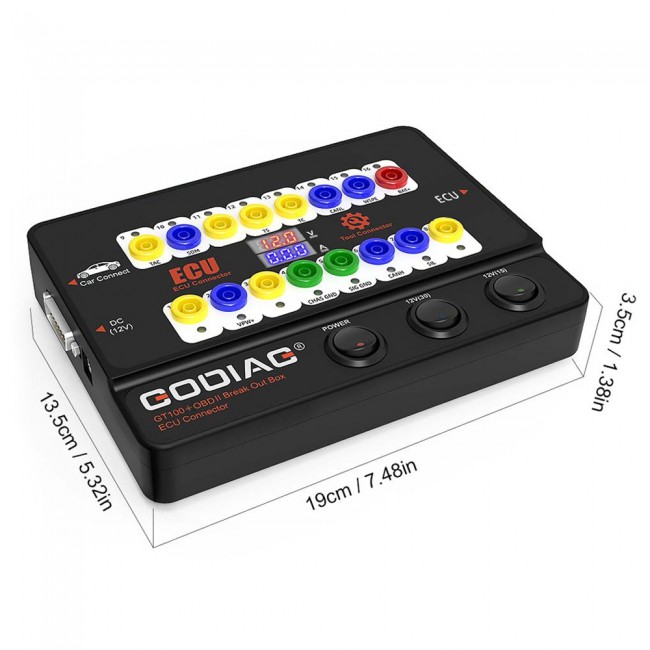 GODIAG GT100+ GT100 Pro Breakout Box Adds Electronic Current Display and CAN BUS Cummunication