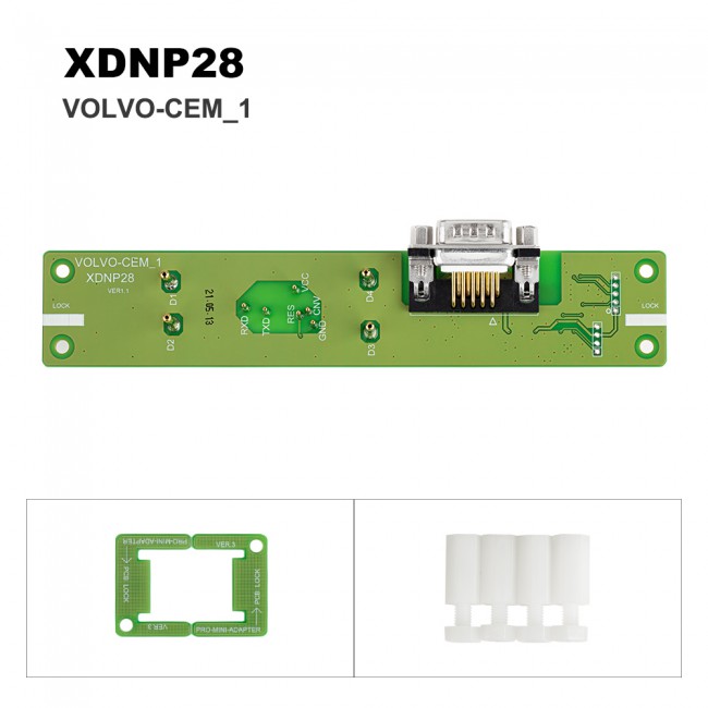Xhorse Volvo XDNPP2 KVM CEM Solder Free Adapters 3 Pcs for Mini Prog and Key Tool Plus