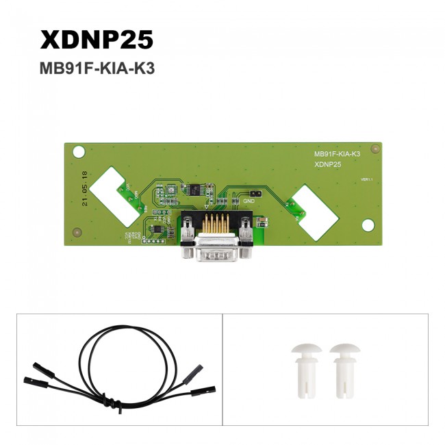 Xhorse XDNPP3 MB91F Instrument Honda Hyundai Kia Solder Free Adapters 6 Pcs for Mini Prog and Key Tool Plus