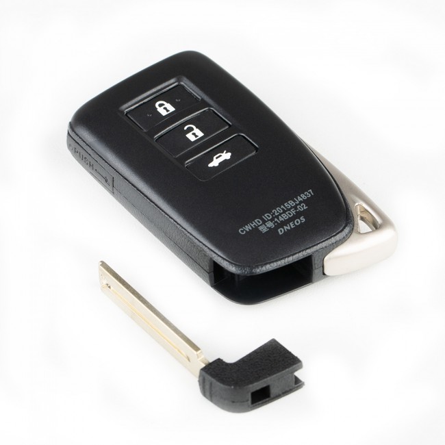 Toyota XM Smart Key Shell 1662 for Lexus 3 Buttons 5pcs/Lot for Xhorse VVDI