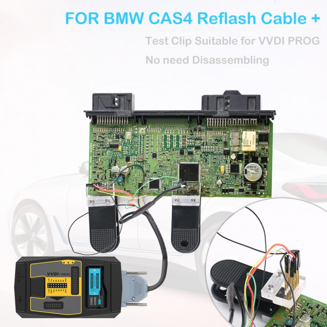 Xhorse VVDI Prog Programmer V5.3.1 and BMW CAS4 Cable No Removing Components