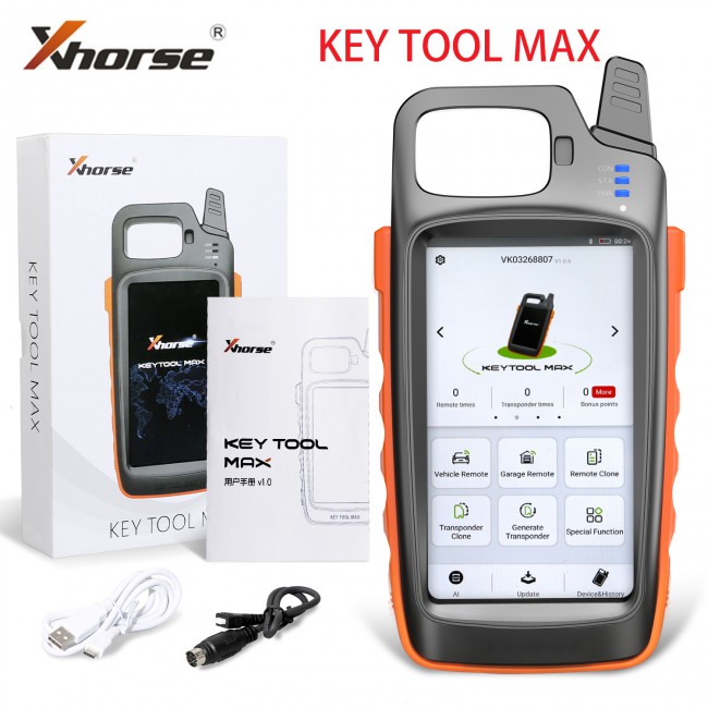VVDI Key Tool Max + MINI OBD Tool + Toyota 8A All Keys Lost Adapter + Renew Cable