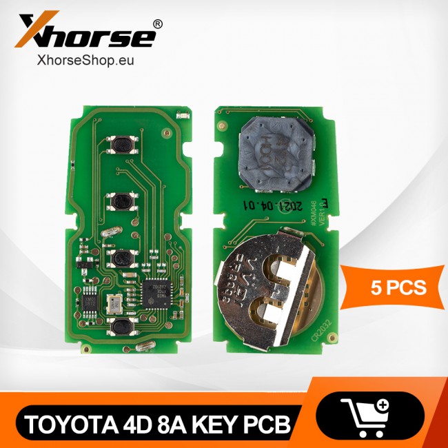 [Pre-Sale][5 Pieces] Xhorse Toyota 8A 4D Smart Key XSTO00EN