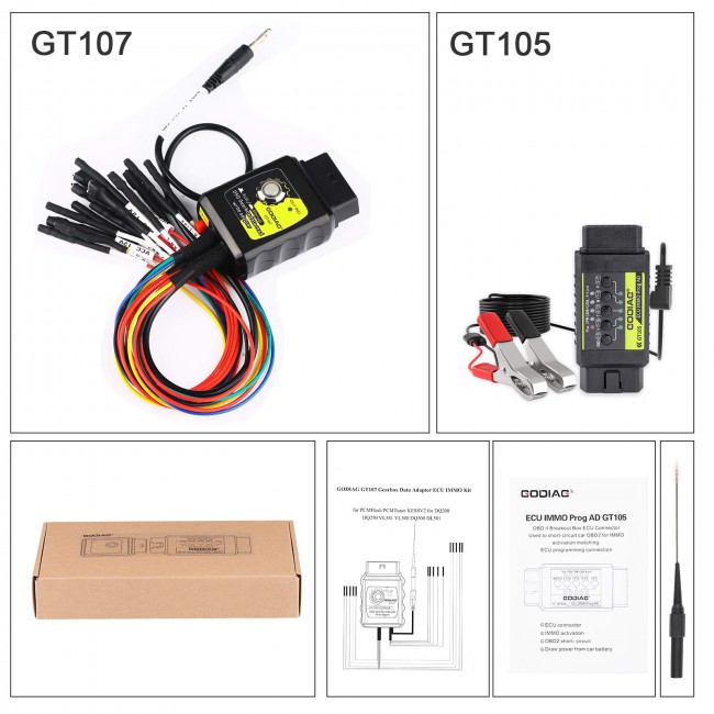 DQ250 / DQ200 / VL381 / VL300 / DQ500 / DL501 DSG GEARBOX ECU Data Adapter by Godiag GT107 ECU IMMO Kit For PCMFlash PCMtuner KESSV2