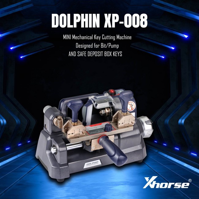[New Arrival] Xhorse DOLPHIN XP-008 Manual Key Cutting Machine XP008 for Bit Pump Keys Lifetlong Free Tech Support