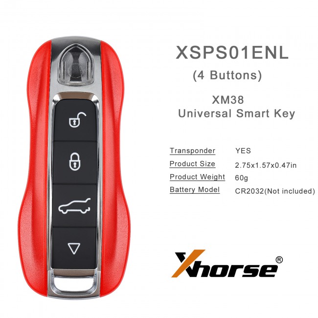 XHORSE XSPS01EN PRO.S Porsche Style XM38 Universal Smart Key