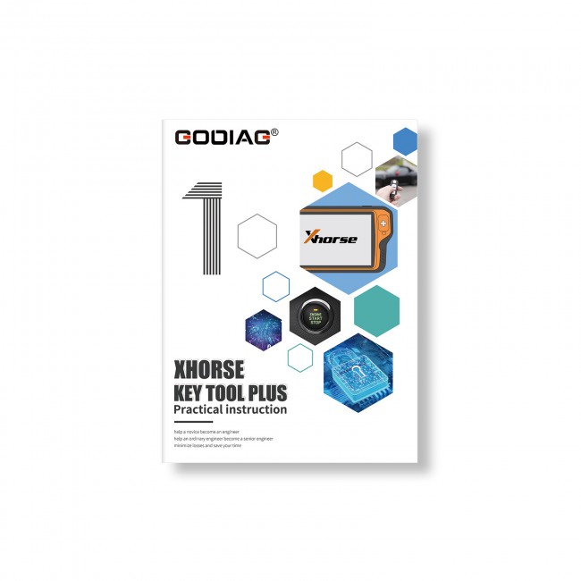 [EU Stock] GODIAG Practical Instruction Book for Xhorse VVDI Key Tool Plus 1&2 Two Books for Locksmith Vehicle Maintenance Engineer