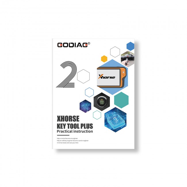 [EU Stock] GODIAG Practical Instruction Book for Xhorse VVDI Key Tool Plus 1&2 Two Books for Locksmith Vehicle Maintenance Engineer