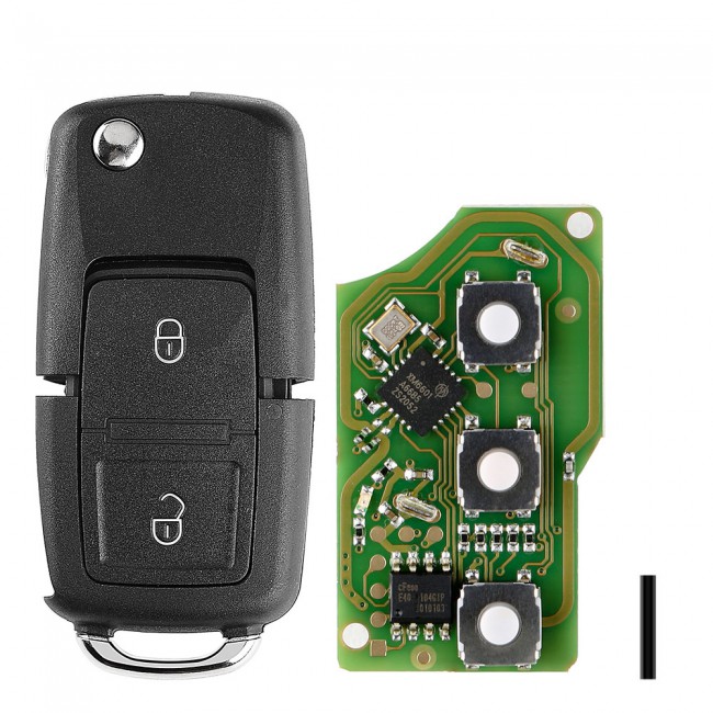Xhorse XKB508EN Wire Remote Key VW B5 Flip 2 Buttons English 5pcs/lot