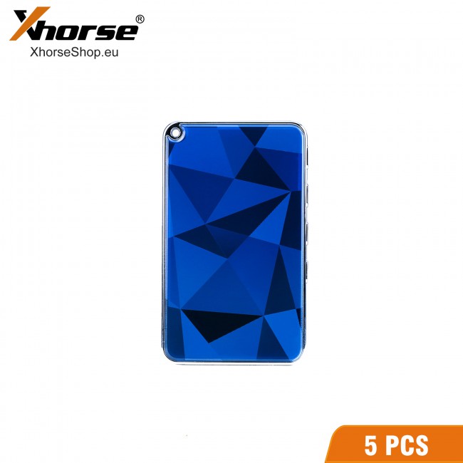 Xhorse King Card XSKC04EN XSKC05EN  Slimmest 4 Buttons Universal Smart Remote Key with Built-in 2 Batteries Sky Blue Diamond Blue
