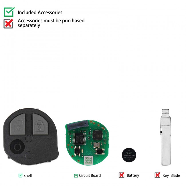 Xhorse XNSZ01EN Wireless Remote for Suzuki Type For VVDI Mini/Key Tool Max 5pcs/lot