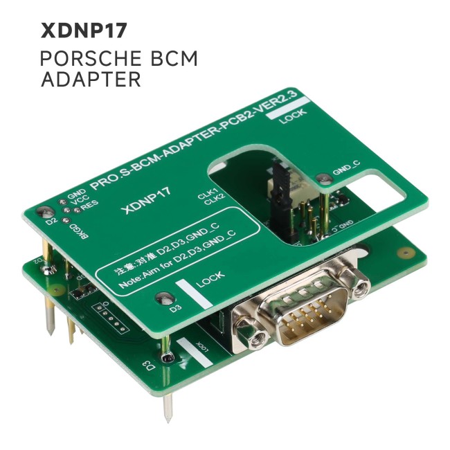 Xhorse XDNP17 Solder Free Adapter for Porsche BCM works with Mini Prog Key Tool Plus