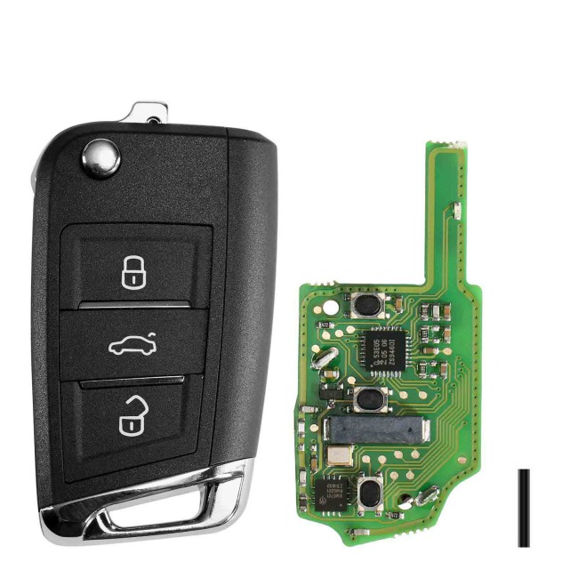 Xhorse XSMQB1EN VW MQB Smart Proximity Remote Key 3 Buttons for VVDI2 VVDI Key Tool 5Pcs/lot