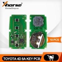 [Pre-Sale] [10 pcs] Xhorse Toyota 8A 4D Smart Key XSTO00EN PCB Support Rewrite
