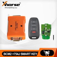 Xhorse Audi BCM2 Solder-free Adapter + Xhorse 754J Smart Key PCB (XSADJ1GL for Audi) + Key Shell