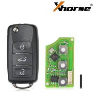 Xhorse XKB510EN Wire Remote Key for VW B5 Type 3 Buttons Water Proof 5pcs/lot
