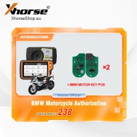 Xhorse BMW Motorcycle OBD Key Learning Authorization for VVDI2 & Key Tool Plus Support 4D 8A Transponder Key Type Plus BMW Motorcycle Key PCB 2 pcs