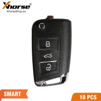 Xhorse XSMQB1EN VW MQB Smart Proximity Remote Key 3 Buttons for VVDI2 VVDI Key Tool 10Pcs/lot