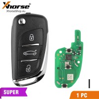 Xhorse Super Remote DS Type XEDS01EN 3 Buttons with Super Chip Transponder 1 PC