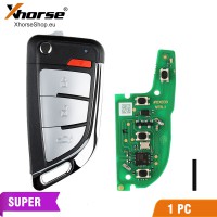 Xhorse XEKF20EN Super Remote Knife Flip 4 Buttons Built-in Super Chip for VVDI Tools 1PC