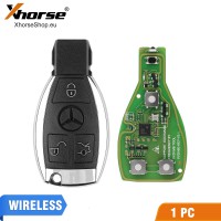 Xhorse VVDI BE Key Pro with MB Smart Key Shell 3 Button with Logo Complete Key Package in Stock with Benz Logo 1PC