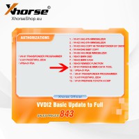 Xhorse Official Authorization for VVDI2 Basic Version Upgraded to Full Version