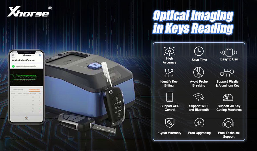 Xhorse Optical Key Reader Highlights